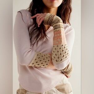 Free People We The Free Cozy Craft Cuff Thermal Top Size XS